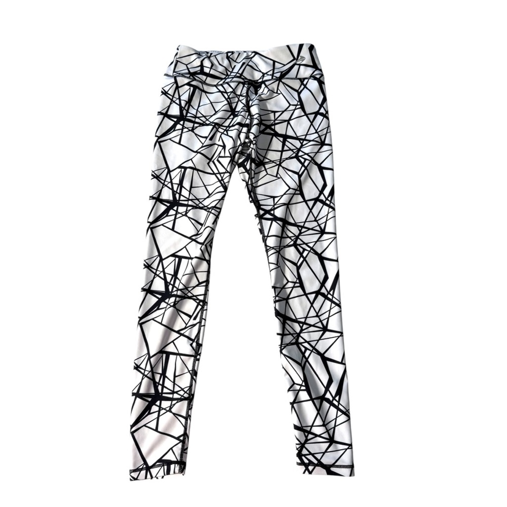 CompressionZ Geometric Black & White Compression Women’s Leggings Size M